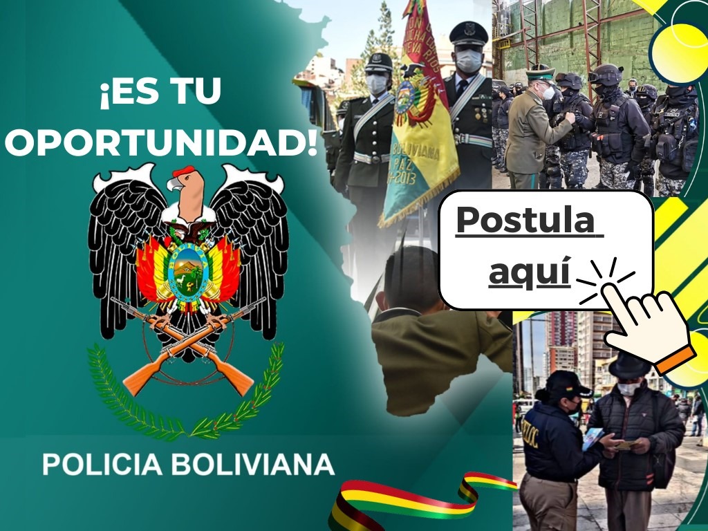 ¡Se parte del equipo de Policias Boliviana, esta es tu oportunidad laboral no la dejes ir!